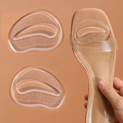 Silicone forefoot pad ladies sandal anti-skid pad anti-pain thickened half a yard pad high heels insole forefoot pad