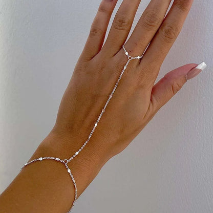 2025 Summer New Rhinestone Flower Bracelet Geometric Crystal Metal Bracelet for Women Beach Party Jewelry Accessories.