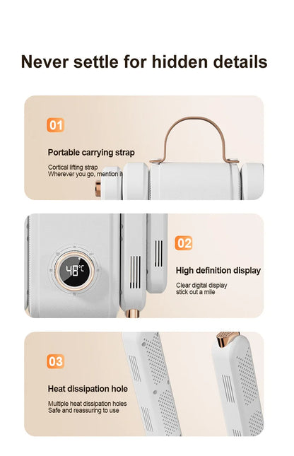 Portable Foldable Electric Shoe Dryer UV Blue Light UV Sterilization Deodorizing Shoe Dryer Fast Drying Household Shoe Dryer