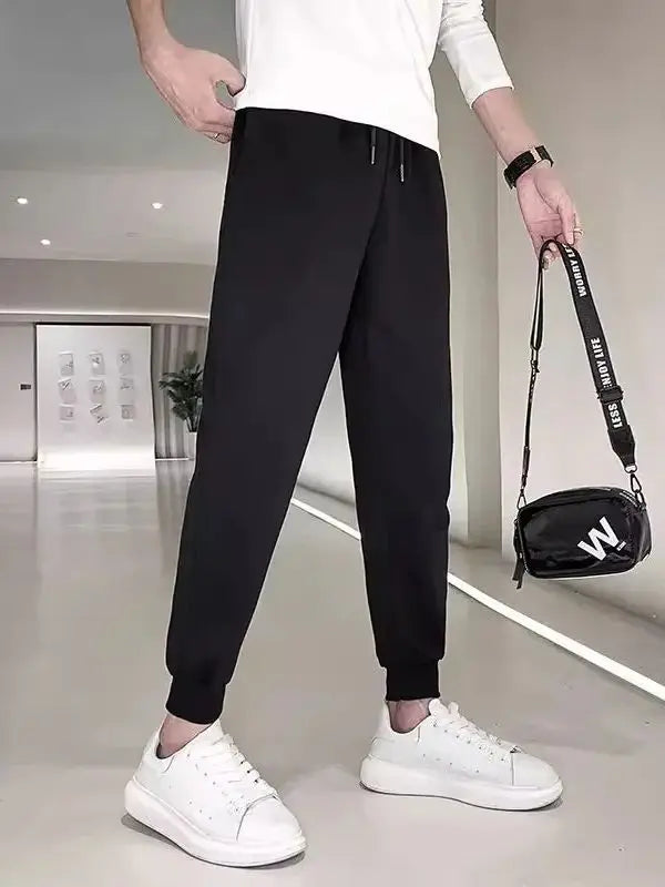 Men's Casual Pants Fashion Drawstring Casual Pants Joggers Workout Running Gym Fitness Sports Trousers Streetwear Trousers S-3XL.