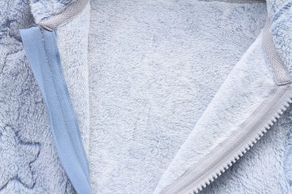 Weiche Neugeborene Baby Kleidung Flanell Herbst Winter Baby Jungen Mädchen Overall Cartoon Neugeborenen Body Warme Strampler für Babys 0-12M.