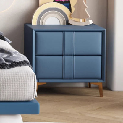 120 x 200 cm, blaues King-Size-Einzelbett, Doppelrahmen, luxuriös, 150 x 200 Heimpadder, Kinderbett, Kopfteil, zum Spielen auf einer Rutsche, Schlafzimmermöbel