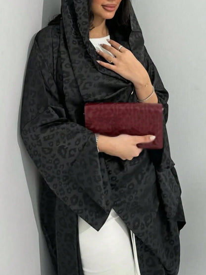 Middle Eastern Loose Abaya Muslim Women Full Sleeve Printed Abayas Casual Kaftans Jilbabs Islamic Maxi Dresses Ethnic Clothing.