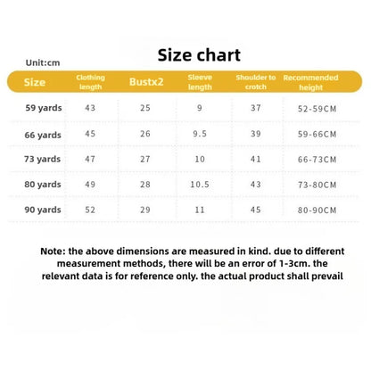 Baby-Sommerkleidung, kurzärmelig, für Jungen und Mädchen, Baumwolle, zum Tragen im Cartoon-Stil, bequem und atmungsaktiv.