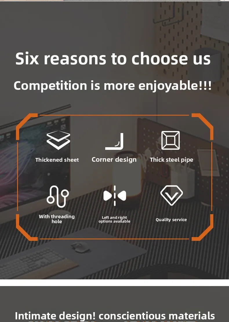 Computertisch Ecktisch für Zuhause, Arbeitstisch, Büro-Schreibtisch, E-Sport