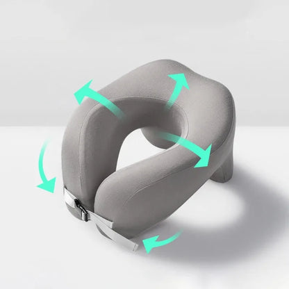 Travel Pillow U-Shape Pure Memory Foam Neck Pillow For Airplane Office Nap Cervical Pillows Flight Sleeping Head Neck Support.