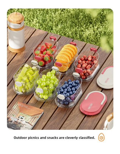 Portable Storage Box Onion Ginger and Garlic Seasoning Jar Can Be Stacked Sealed Storage Jar Packaging Fresh-keeping Box