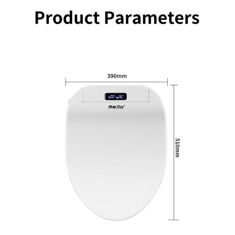 Intelligenter elektronischer Toilettensitzbezug – kabellose Fernbedienung, 3-in-1-Warmsystem, wassersparend – beheizt, trocken, waschen für modernes Badezimmer