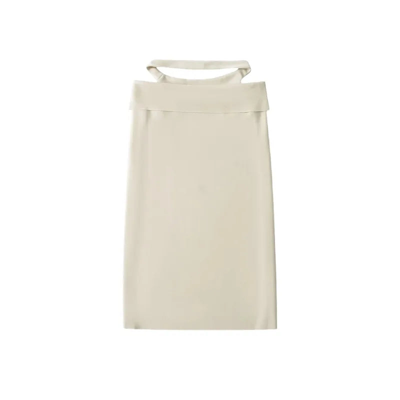 Women Sleek Stretch Knotted Top Fuchsia SLEEVELESS WITH BOAT NECK  ONE-SHOULDER TIE