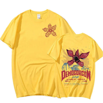 Eddie Munson The Demogorgon T Shirt Cannibal Flower Monster Print T-shirts Casual Cotton Tees Unisex harajuku Streetwear.