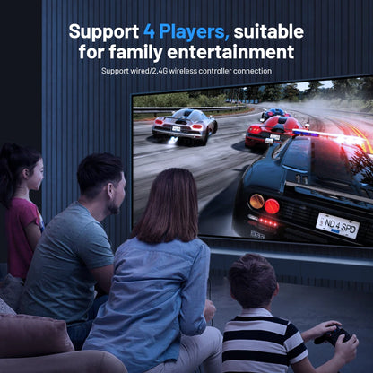 KINHANK Amlogic S905X4 Retro Video Game Console Super Console X4 Plus 90000 Game for 60+ Emulator Arcade/MAME/NAOMI Game Console.