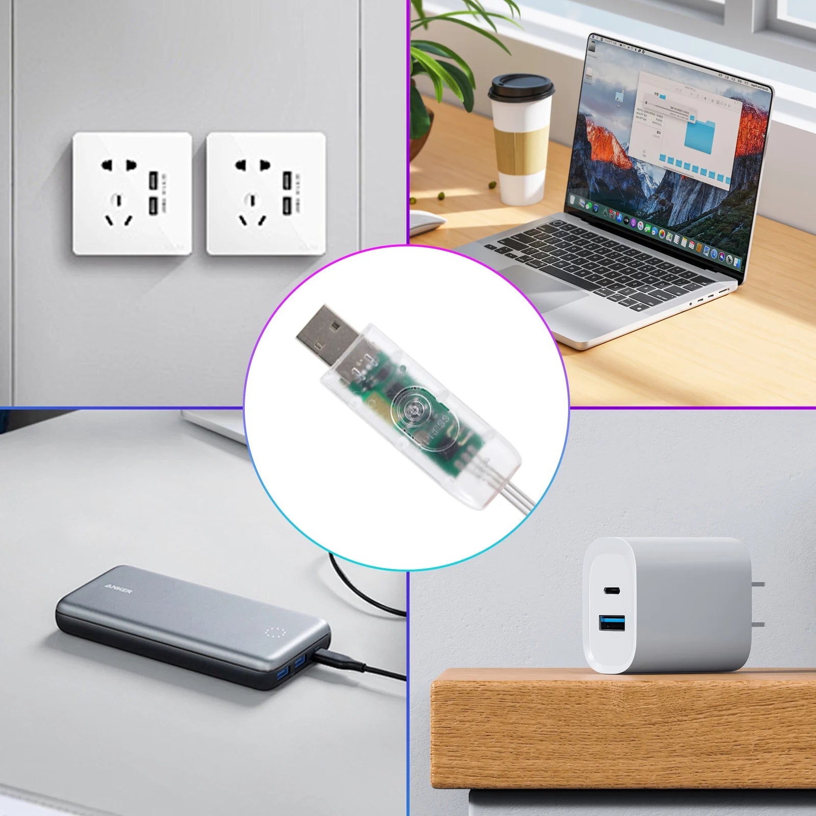 DC5V USB RGB LED Round Neon Light Strip Music Sync Control with App/Remote Addressable Lamp IP67 Waterproof for Indoor Outdoor.