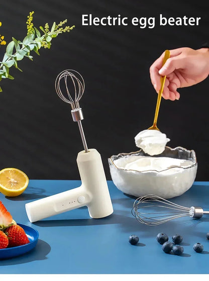 Diwiter 1 PCS Wireless Electric Food Mixer Portable 3 Speeds Egg Beater Baking Dough Cake Cream Mixer Kitchen Tools.