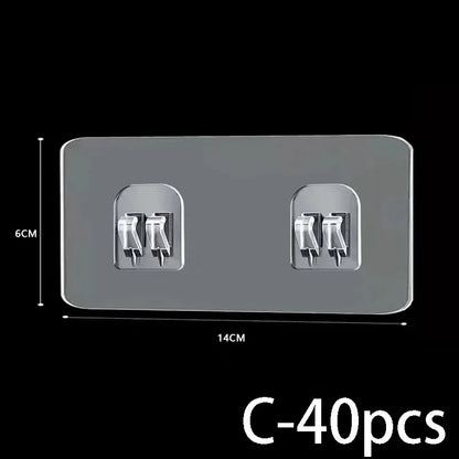 Wasserdichter, stark klebender Haken-Regal-Aufkleber für Badezimmer, Küche, Wandregal, Küche, zum Kleben von Wandschrauben, Haken, Lagerregal