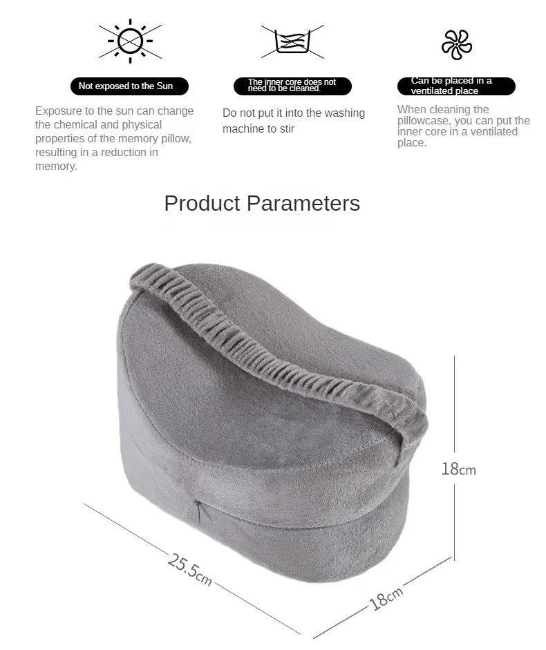 Slow Rebound Memory Cotton Clamp Leg Knee Pillow Leg Pad Pregnant Woman Pillow Orthopedic Sciatica Back Leg Hip Back Support.