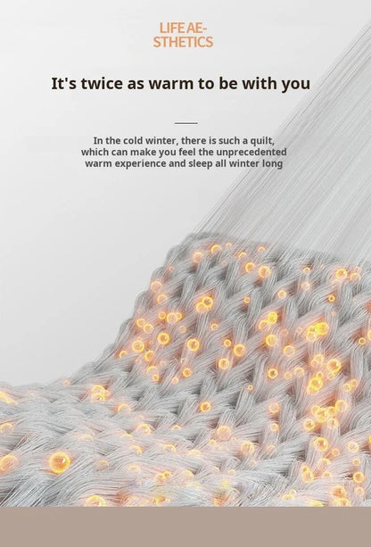 Household Thickened Warm Quilt Core Milk Double-sided Velvet Lamb Wool Autumn Winter Blanket Warm Double-sided Velvet Core.