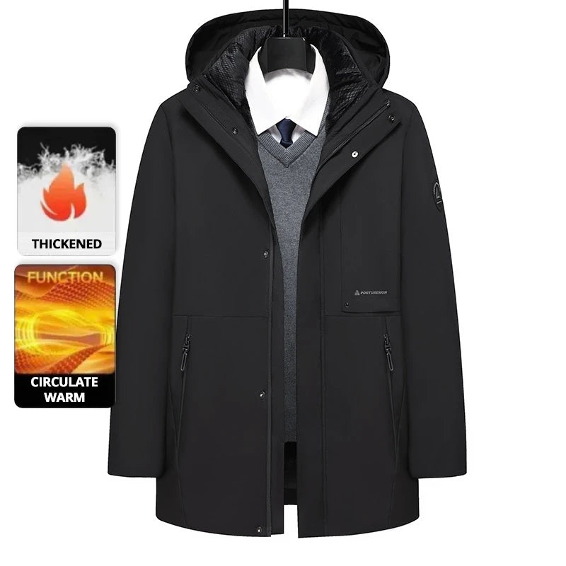 Top Grade Brand Casual Fashion Designer Warm Parka Coat Mens 2025 Newest Winter Jacket Quilted Windbreaker  Mens Clothes.