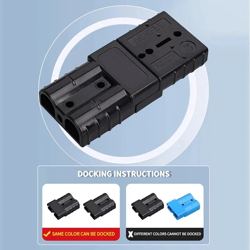 4Pcs Anderson Plug 50A/120A Anderson Connector Power 2 Pin Battery Charging Plug Connector.