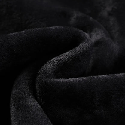 Fleece-Lined Knitted Pullover Sweater Casual Jumper for Men Insulated Warm Long Sleeve Thick Material Round Neck Design.