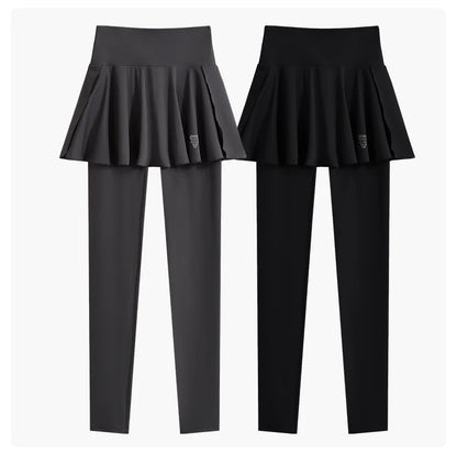 DRUR Autumn Yoga Set 2 Piece Sportswear Outfit Women Long Sleeve Workout Top High Waist Leggings Suit Tennis Sets 2pcs Tracksuit.