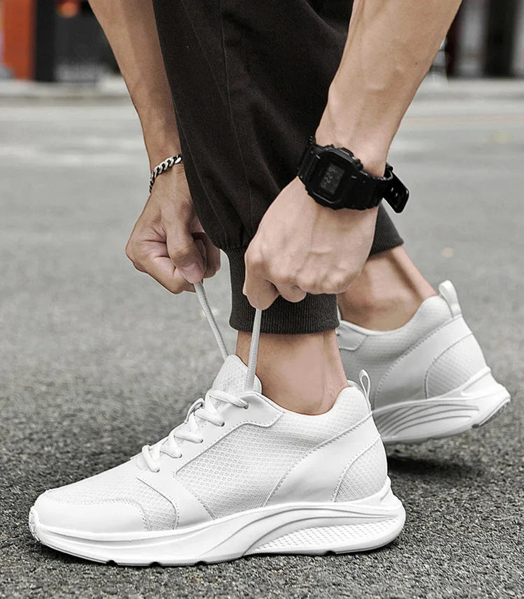 Men Elevator Shoes Height Increase Sneakers Shoes for Men 10cm Sports Casual Shoes Invisible Inner Heightening Shoes for Men 8cm.