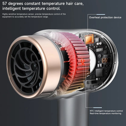 Wireless Hair Dryer Charge & Plug 2-in-1 Hair Dryer Negative Ion Hair Dryer 3-Speed Adjustment for Travel Outdoor Dormitory