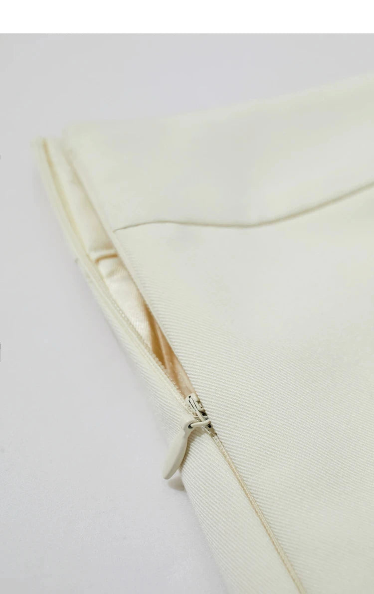 AMII Minimalism Casual Shorts Skirts Women High Rase 2024 Autumn New Fashion Commuter Lady Straight Blazer A-Line Skirt 12343035