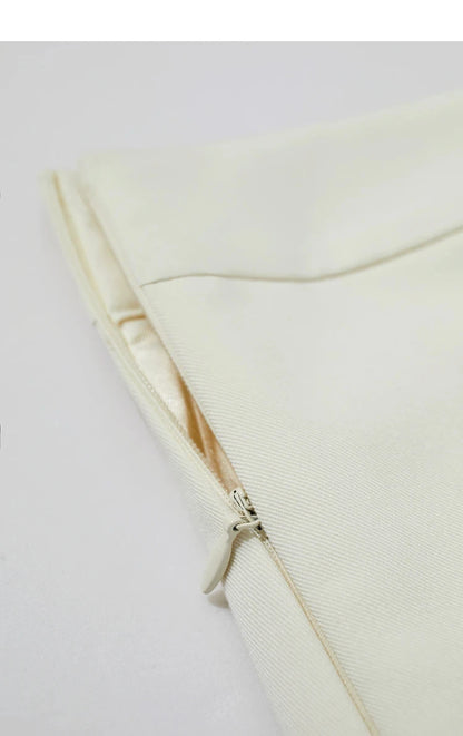 AMII Minimalism Casual Shorts Skirts Women High Rase 2024 Autumn New Fashion Commuter Lady Straight Blazer A-Line Skirt 12343035