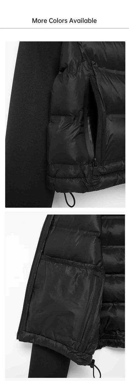 UNIZERA 2024 Herbst Neues Produkt Lässige Damenmode Schwarz Stehkragen Spleißen Kurze Jacke Baumwolljacke.