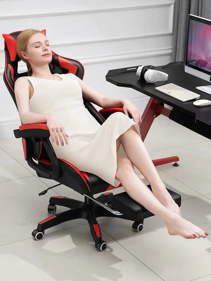 2025 Neuer Computerstuhl, grüner Gaming-Stuhl, PU-Leder, Bürodrehstuhl, Aufzug, Schlafzimmermöbel, Mode, Sillas, Gamer-Stuhl