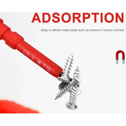 Elektriker-Reparatur-Werkzeug-Set, 15-teilig, 1000 V, austauschbares, isoliertes Schraubendreher-Set mit magnetischen Schlitz-Phillips-Pozidriv-Torx-Bits