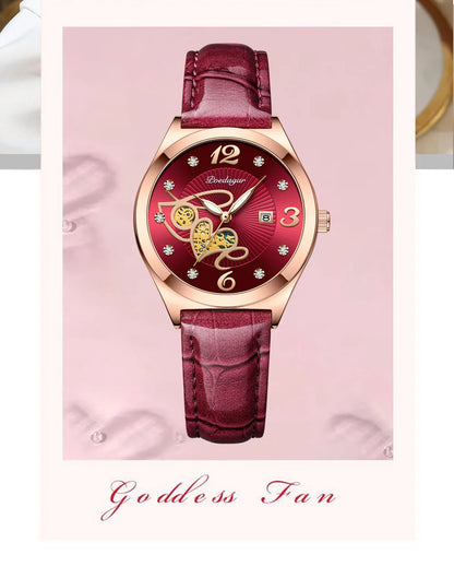 POEDAGAR Fashion Quartz Watch Female Luxury Elegant Casual Clock Waterproof Luminous Date Leather Women Watch Montre Femme gift.
