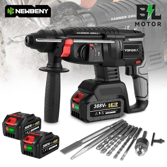 1680W 26MM Bürstenlosen Elektrischen Bohrhammer Multi-funktion Bohren Hammer Schlagbohrmaschine Power Tool Für Makita Batterie pin