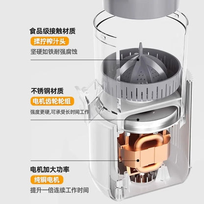 Juicer Separation Household Fully Automatic Multifunctional Small Electric Portable Orange Juice Press.