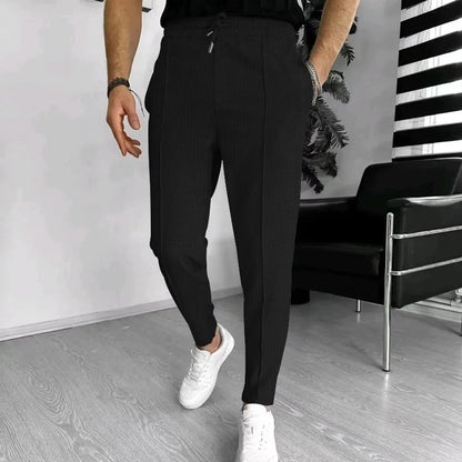 2024 Amazon Summer New Men's European and American Independent Station Drawstring Sports Casual Pants for Men.