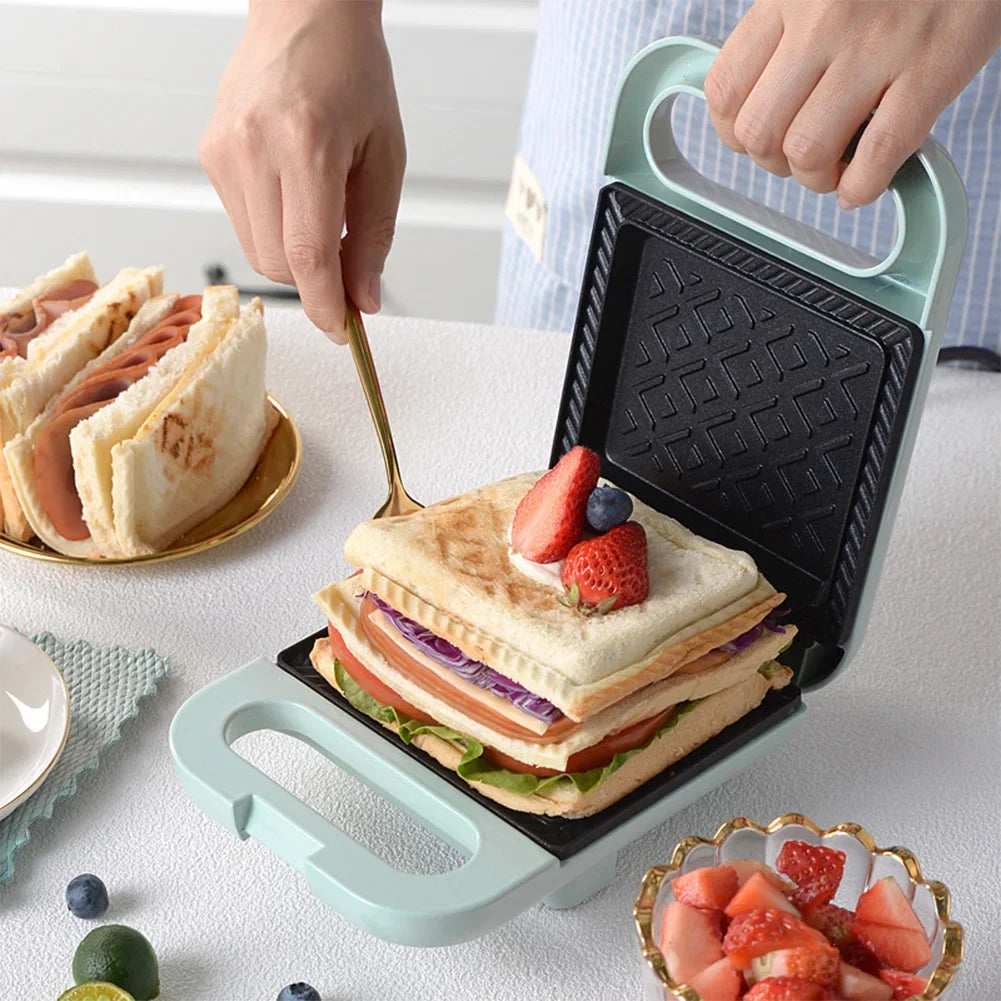 Multifunction Sandwich Maker Fast Heating Toaster Home Breakfast Making Machine Kitchen Electric Baking Pan Roast Meat Omelette.