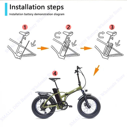 Silver Fish 36V/48V/52V/60V 10Ah 12Ah 15Ah 20A Lithium battery pack For 250W-1800W Folding E-two wheeler Handheld+3A XLR Charger.