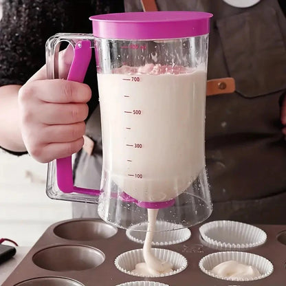 1 Pcs 900ml Batter Dispenser Hand-held Graduated Funnel Pastry Dough Dispensador For Pancake Cupcakes Cake.
