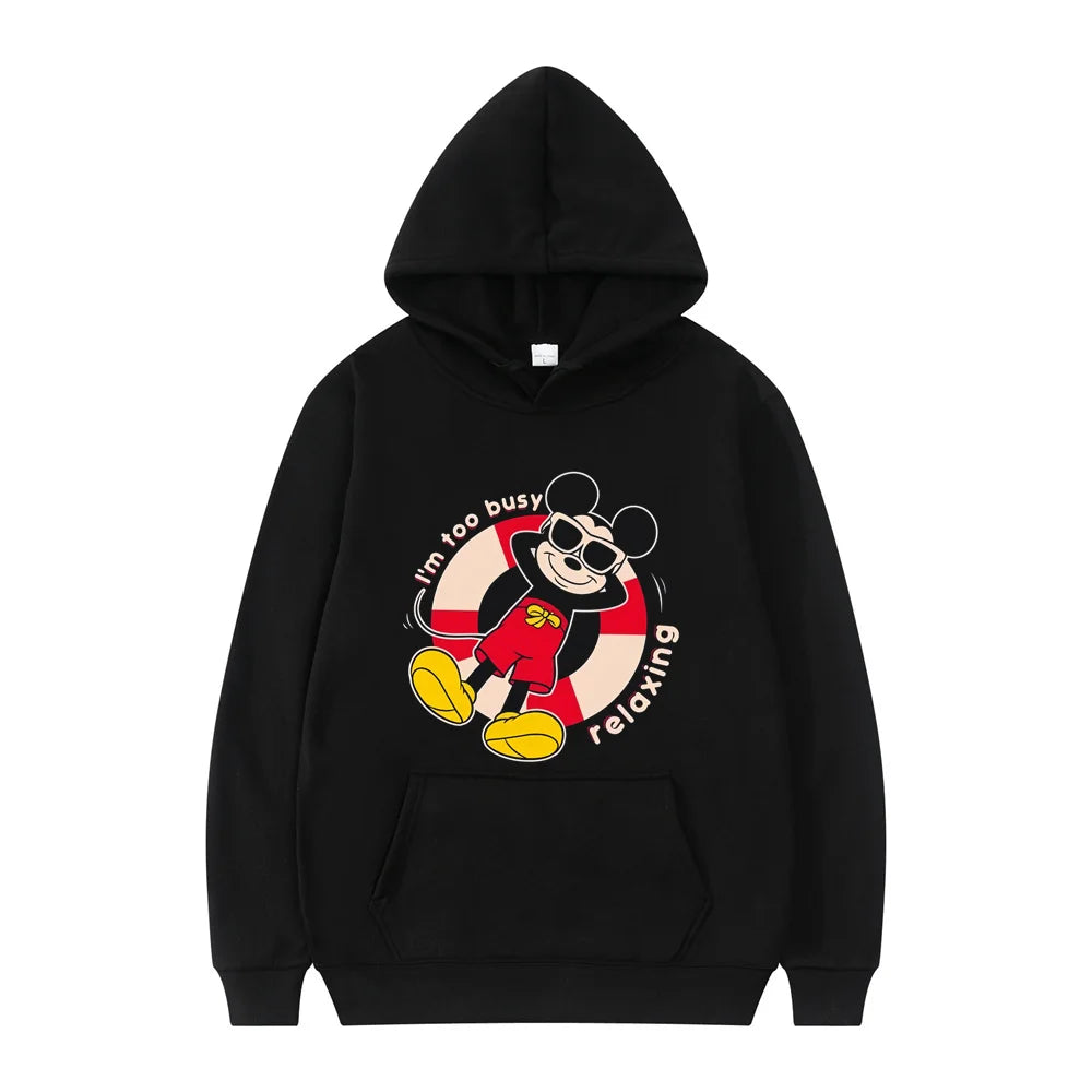 Disney Mickey Mouse Cartoon Anime Women Pullover Tops Spring Autumn Men Hoodie New Fashion Sports Oversized Sweatshirt Clothing.