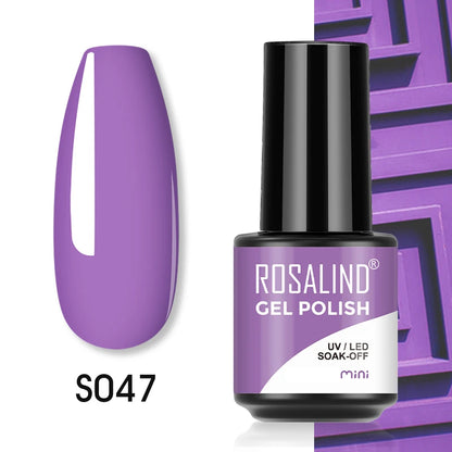 ROSALIND Red Series UV Nail Gel Hybrid Varnish Semi Permanent For Manicure Art Nail Polish Matt Base Top Coat Gel Nail Polish
