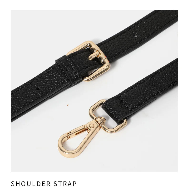 Leather handbag high sense handbag top layer leather rose pattern slung shoulder bag.