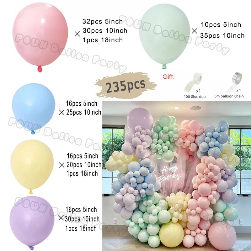 Erröten Retro Rosa Elfenbein Weiß Luftballons Girlande Bogen Kit für Geburtstag Party Hochzeit Baby Dusche Dekorationen Party Ballon Liefert