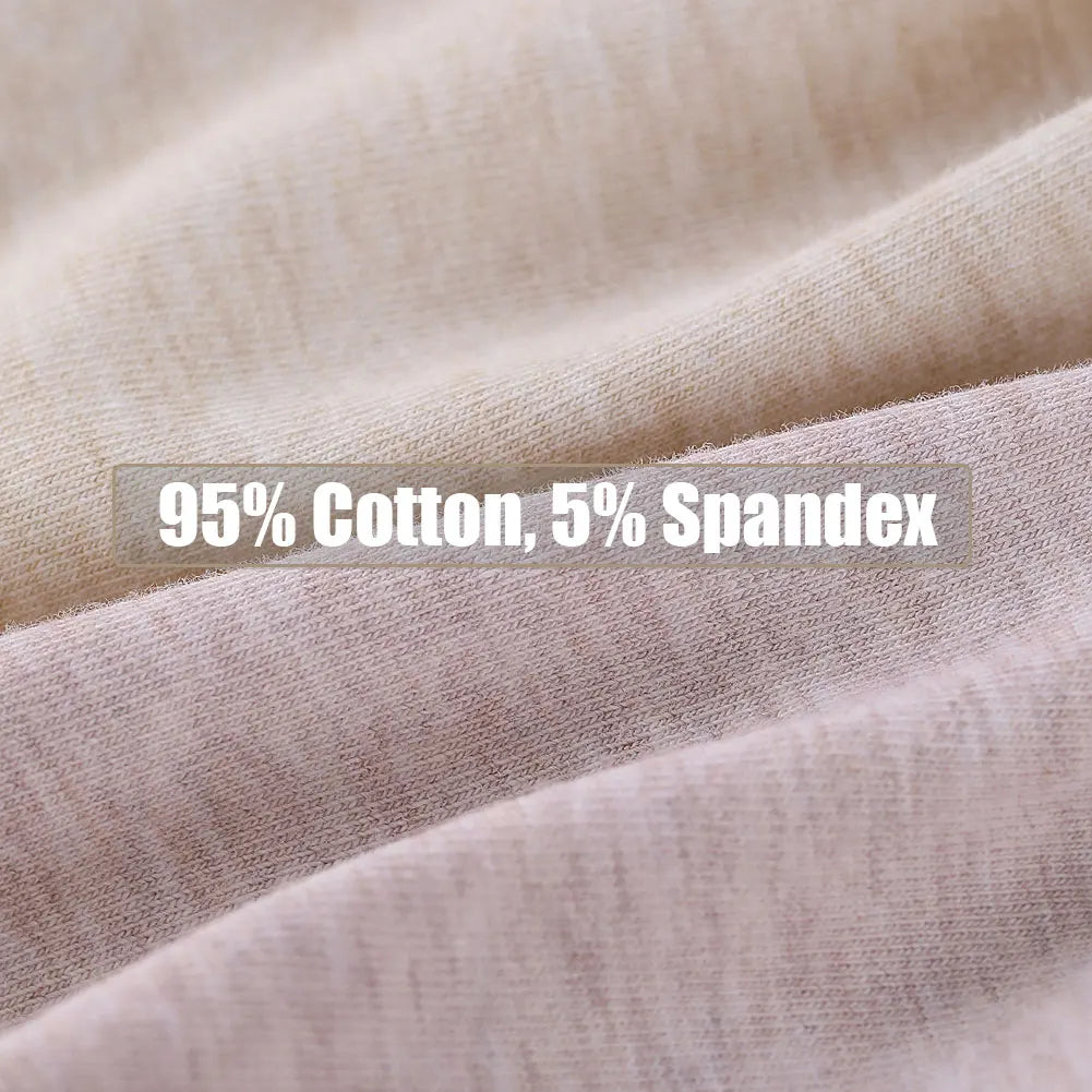 Women's Cotton High Waisted Underwear 5-Pack - Tummy Control Shapewear, Anti Bacterial, Breathable, Seamless Comfort.