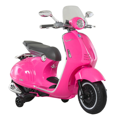 Electric Motorcycle for Children 3-6 Years Old Authorized from Vespa 108X49X75 cm.