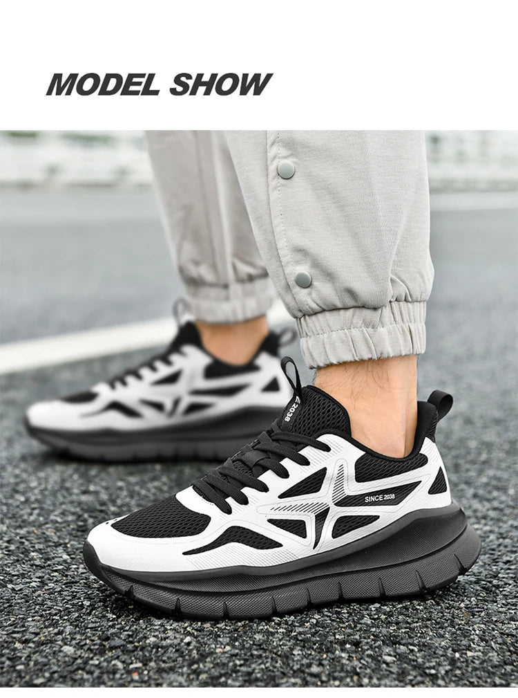 Men's Running Shoes Marathon Breathable Lightweight Women's Comfortable Casual Athletic Nonskid Walking Sports Sneakers