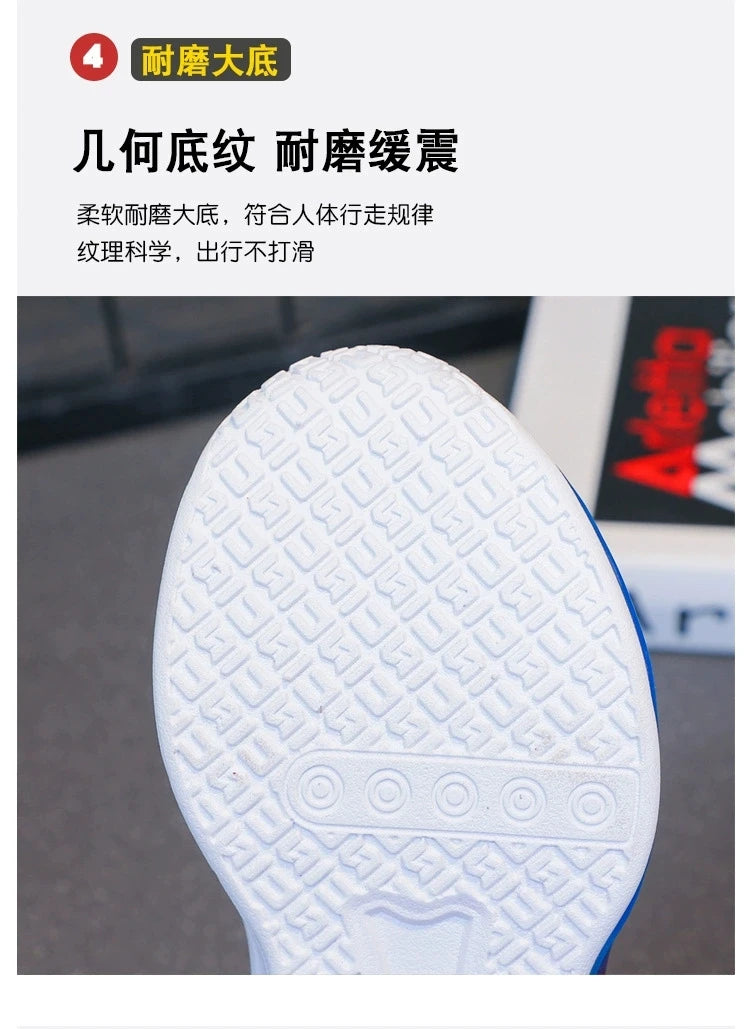 Disney Children's Shoes Fashion Cartoon Spiderman Sneakers for Boys Breathable Sport Shoes Anti-slip Toddler Shoes Student Shoes.