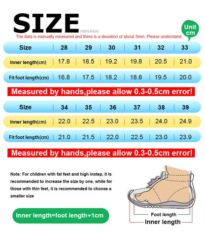 New Anti-skid Leather Kids Sneakers for 5-16Years Girls Casual Walking Footwear Non Slip Children Boys Sport Running Sneaker.
