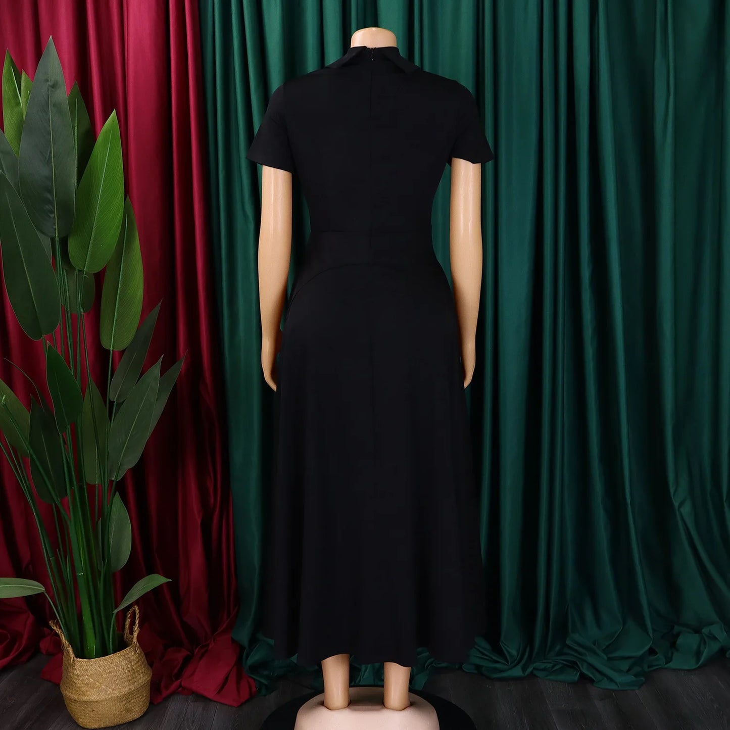 Elegante Kirchenkleider für Frauen, plissiert, A-Linie, kurze Ärmel, unregelmäßige Länge, edle, bescheidene afrikanische Kleider, Party-Anlass, weiblich.