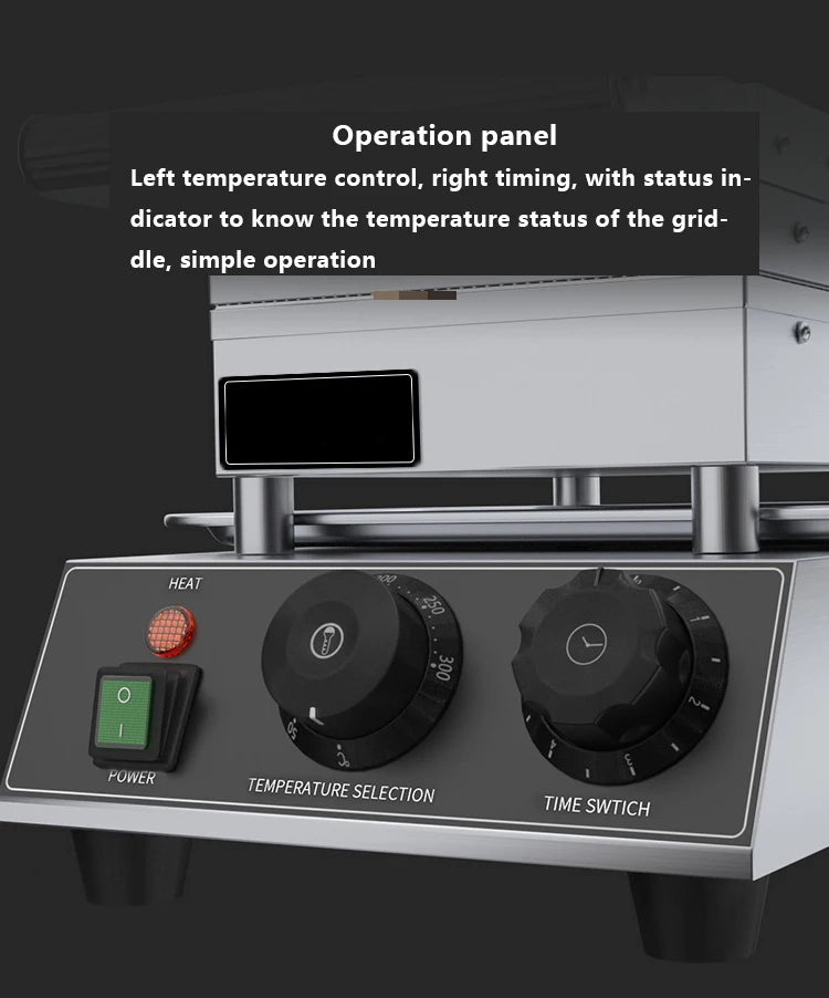 Household 220v NS-10 Ice Cream Egg Pastry Machine Crispy Egg Roll Machine Baked Waffle Cake Baking Pan Crispy Machine Baking Too.