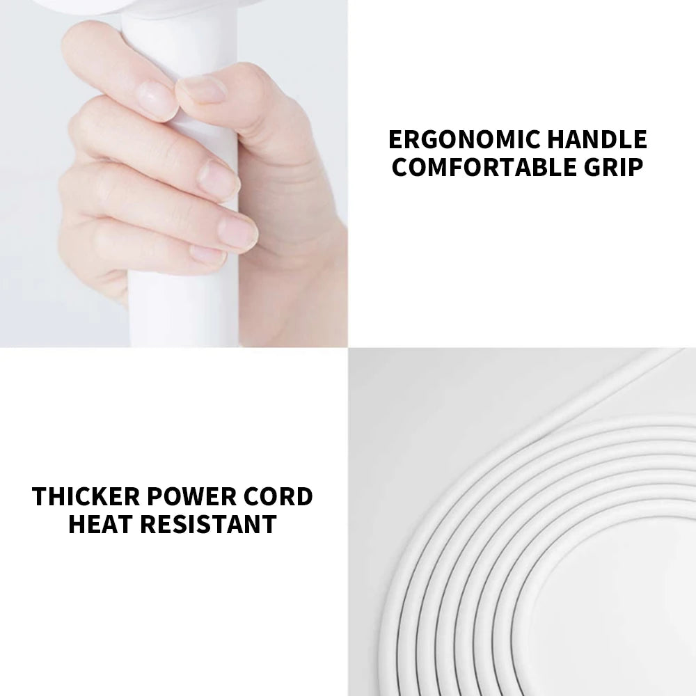 XIAOMI MIJIA Mi Ionic Hair Dryer H300 Quick Dry Negative Ion Hair Care Professional For Home 1600W Electric Hair Dryers Diffuser